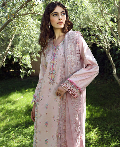 Republic Womenswear | Aylin Summer Lawn 24 | Meleze (D4-B) - Designer Dress with Intricate embroidery and embellishments. Shop elegent wedding dress at Maria Faisal.