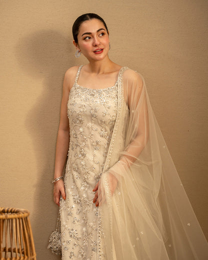 Faiza Saqlain | Reina Luxe | Penina - Formal Dress - available at Maria Faisal in UK and USA.