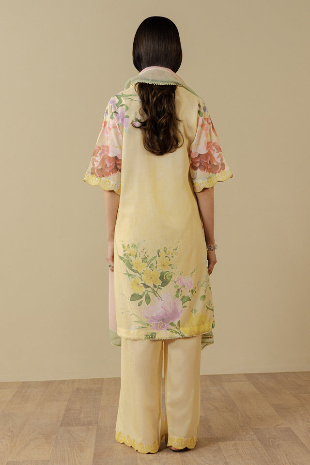 Zara Shahjahan | Coco Prints 26 | Avena-3B - Casual Dress - available at Maria Faisal in UK and USA.