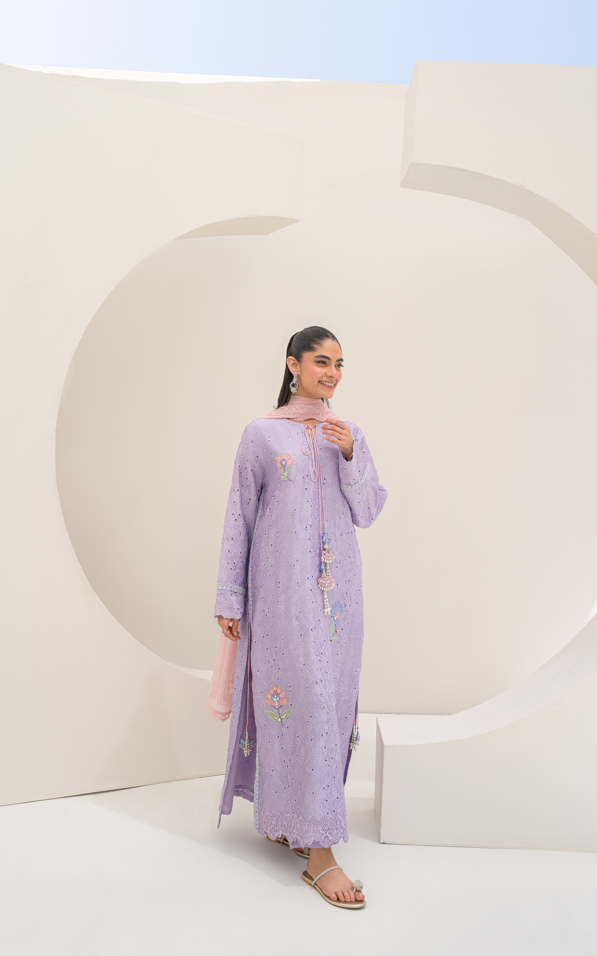 Sana Abbas | Ara Eid Luxe | Veya - Luxury Dress - available at Maria Faisal in UK and USA.
