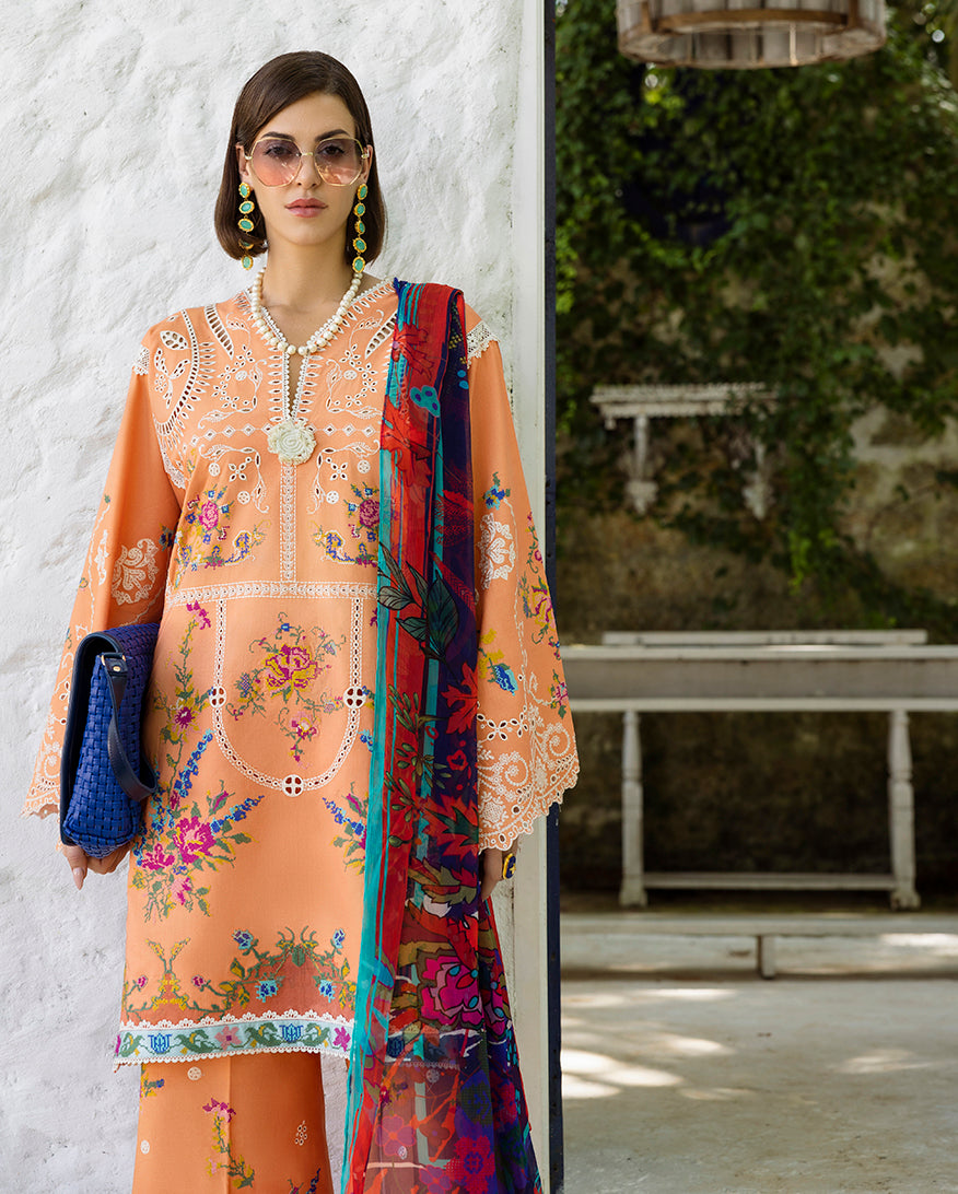 Esmel | Mon Tresor Luxe Lawn 26 | Que Sera Sera - Luxury Dress - available at Maria Faisal in UK and USA.