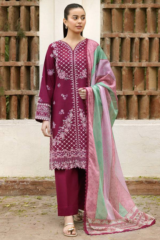 Farasha | Summer Weaves Embroidered Lawn | Satin Ruby by Maria Faisal - Registered Vendor of : Farasha - type : Ladies Clothes - 100% original wedding dresses