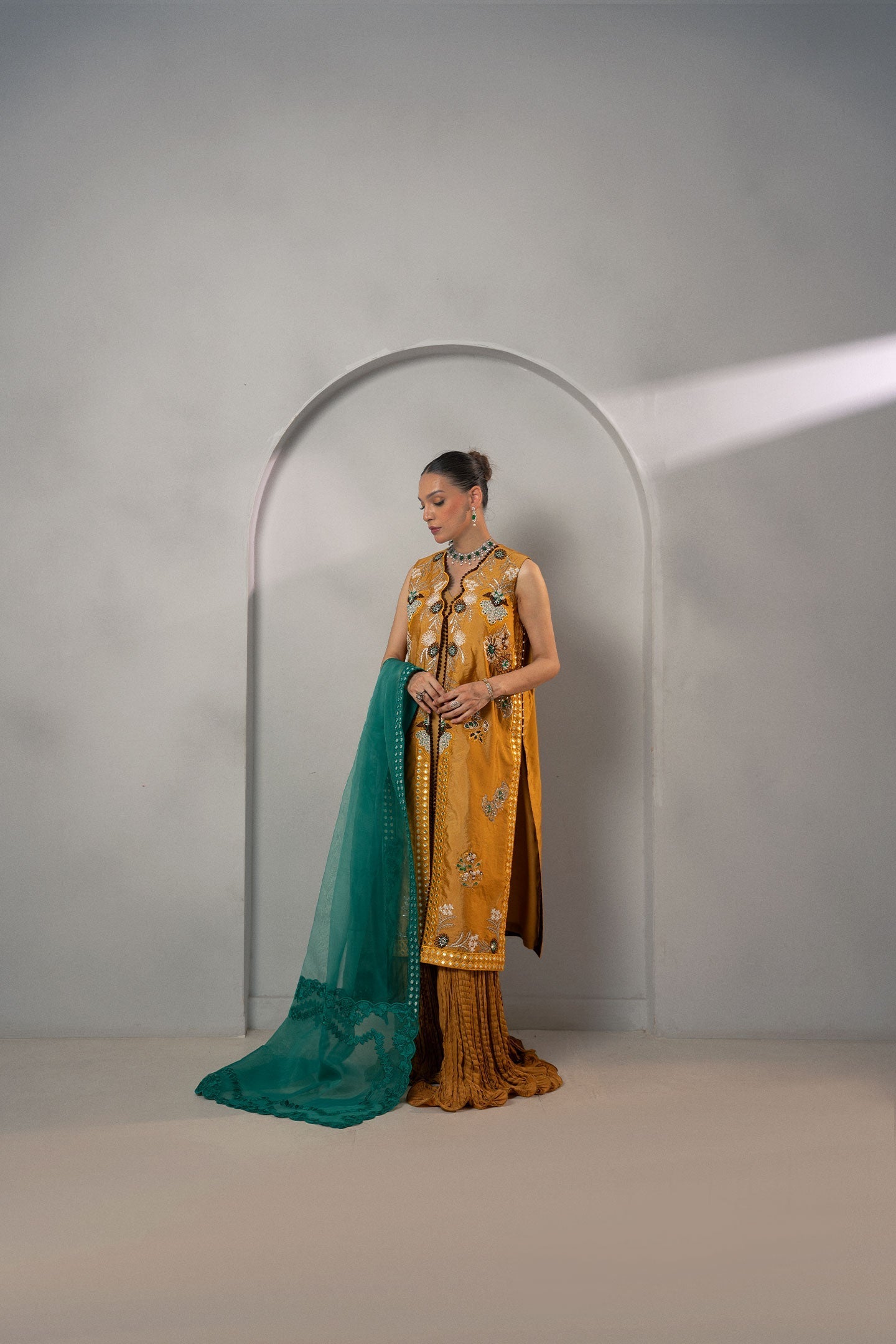 Fozia Khalid | Dilkash Festive Wear 25 | Mehr - Formal Dress - available at Maria Faisal in UK and USA.