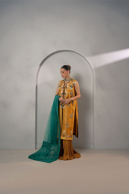 Fozia Khalid | Dilkash Festive Wear 25 | Mehr - Formal Dress - available at Maria Faisal in UK and USA.