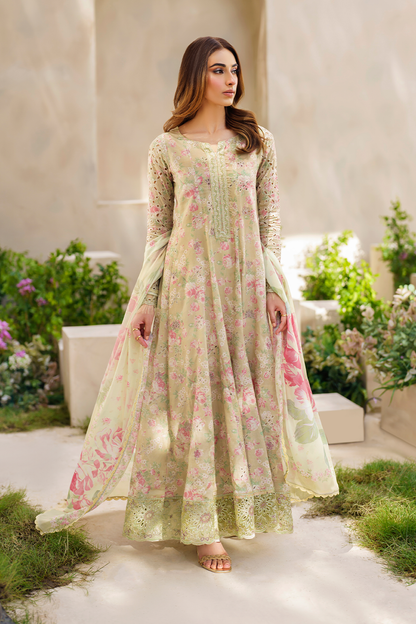 Iznik | Festive lawn 24 | SFL-05 - Designer Dress with Intricate embroidery and embellishments. Shop elegent wedding dress at Maria Faisal.