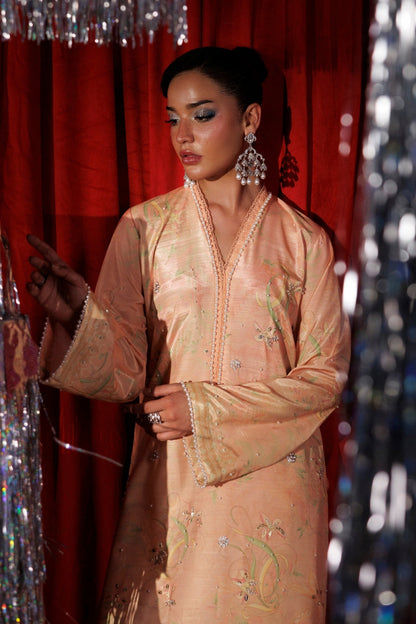 Rangrasiya | Luxe Silk 26 | Eloire - Luxury Dress - available at Maria Faisal in UK and USA.