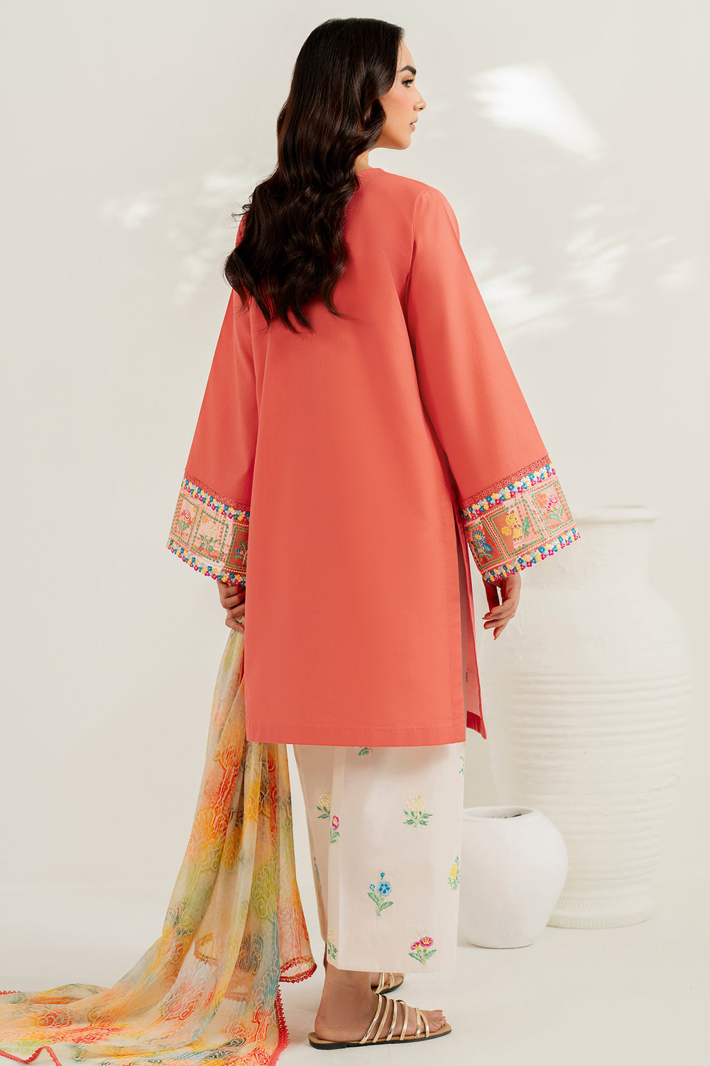 Farasha | Thread Lines Embroidered | Suncharm Glow - Ladies Clothes - Maria Faisal