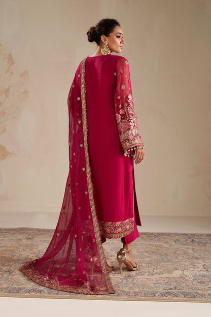 Baroque | Formals Collection | EMBROIDERED CHIFFON UF-4363 - Formal Dress - available at Maria Faisal in UK and USA.