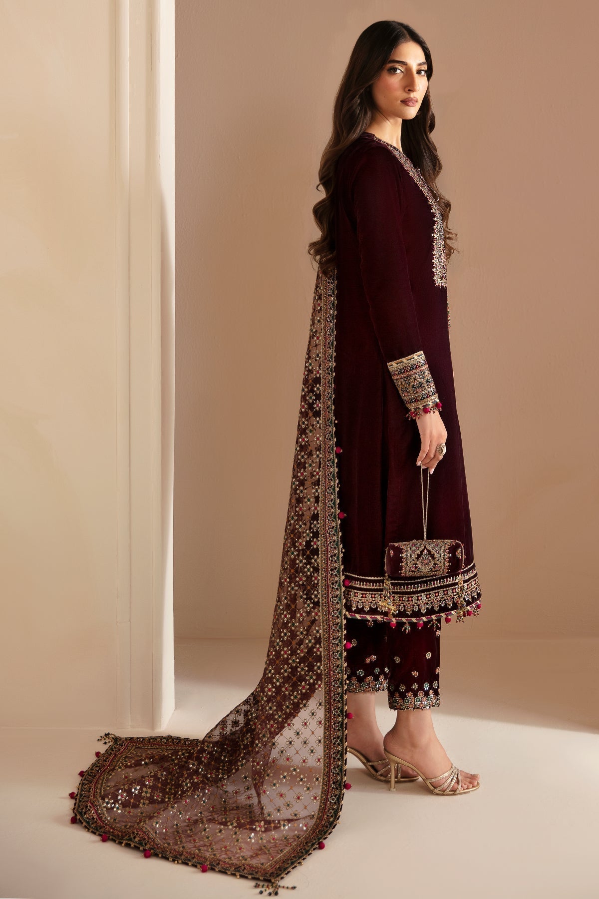 Jazmin | Velvet Edit 24 | Velvet Formal VF-2022 - Ladies Clothes - Maria Faisal