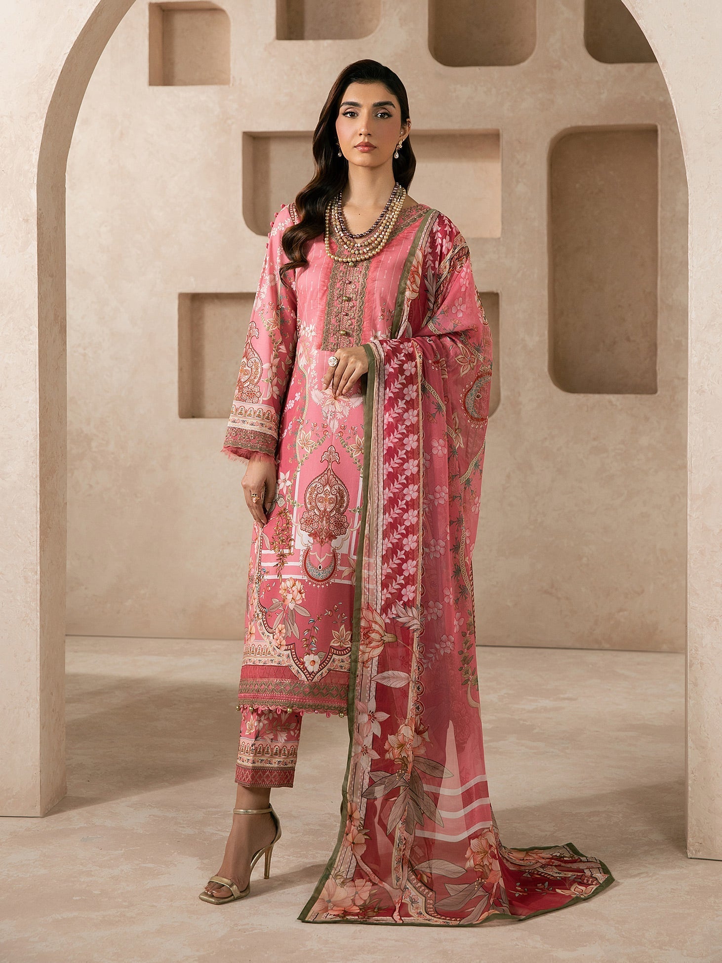 Gulaal | Syra Lawn 26 | Floren D-2 - Luxury Dress - available at Maria Faisal in UK and USA.