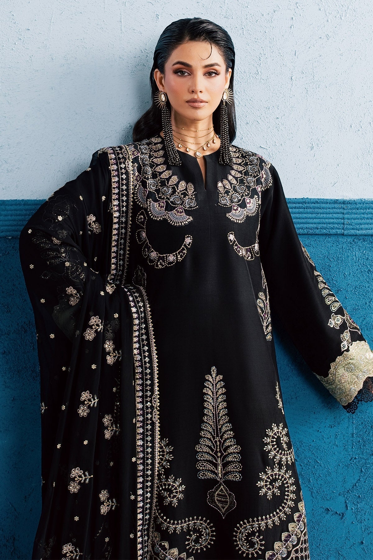Nureh | Fancy Formal 26 | NP-825 - Formal Dress - available at Maria Faisal in UK and USA.