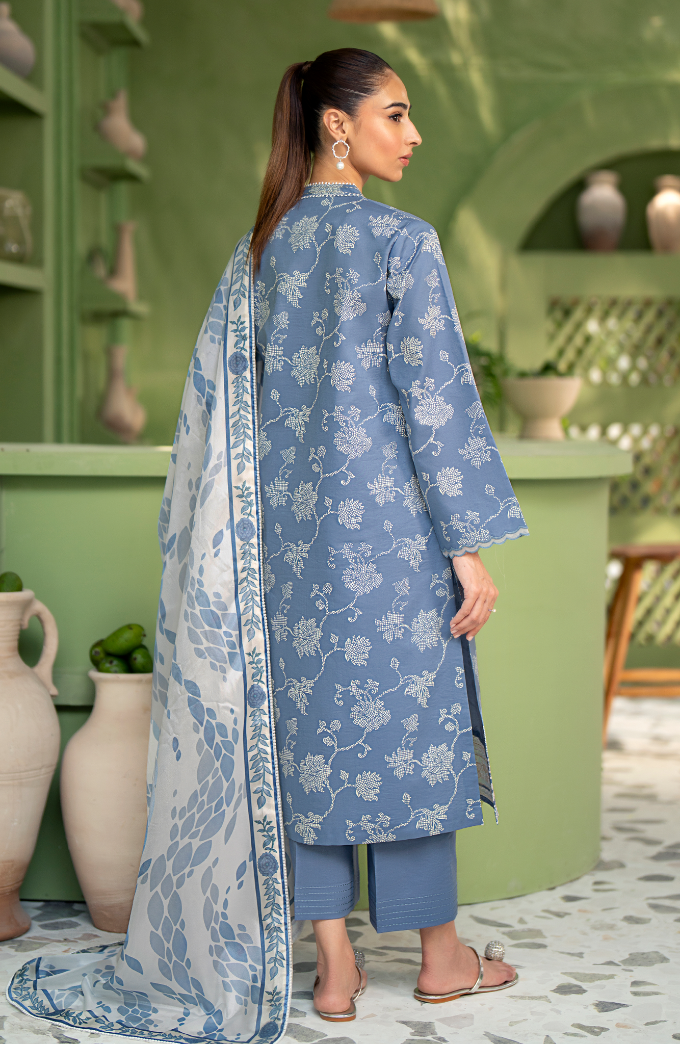 Seran | Artisan Lawn 25 | AEGEAN by Maria Faisal - Registered Vendor of : Seran - type : Ladies Clothes - 100% original wedding dresses