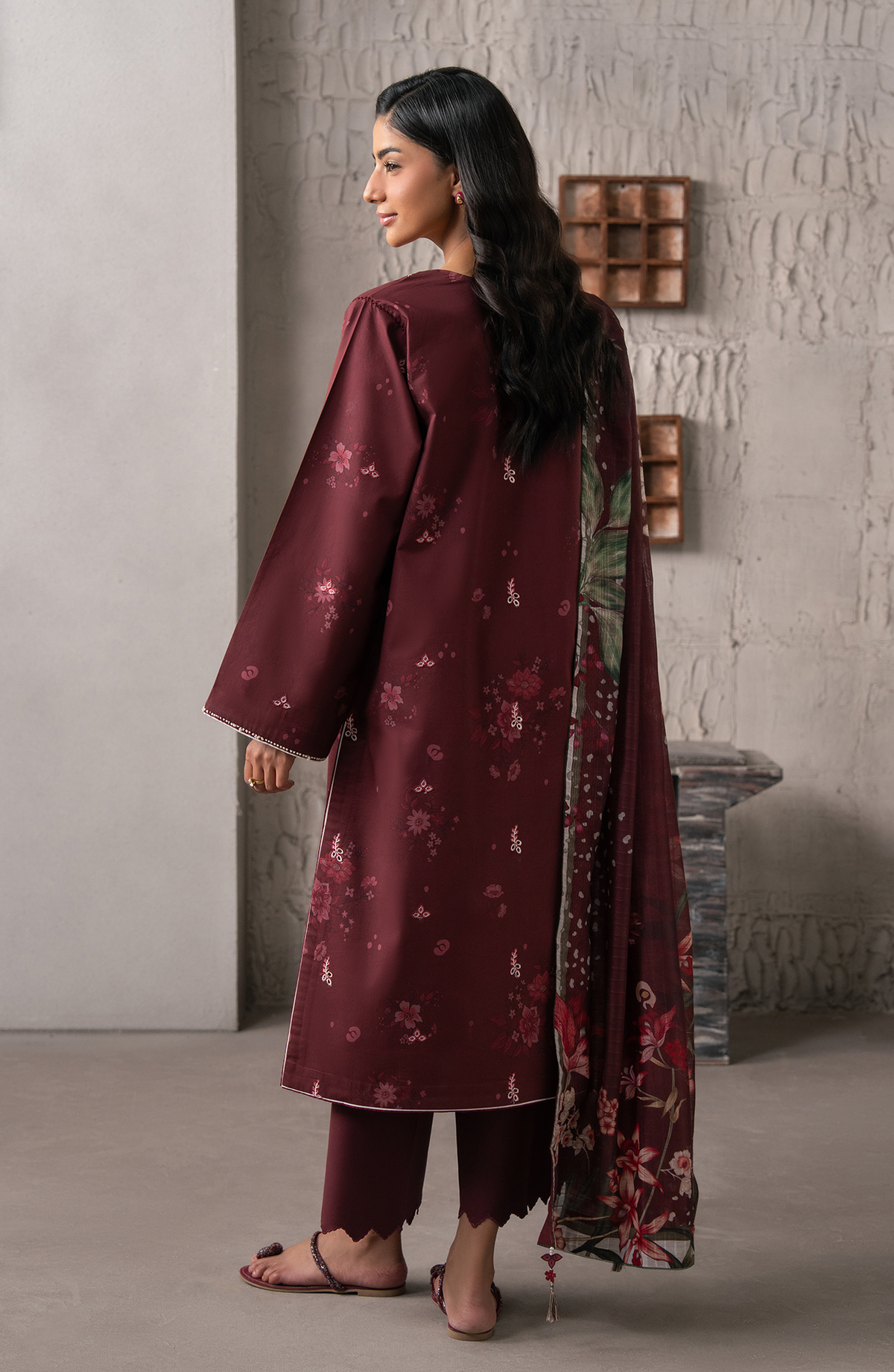 Seran | Selure Lawn | Veloura - Luxury Dress - available at Maria Faisal in UK and USA.