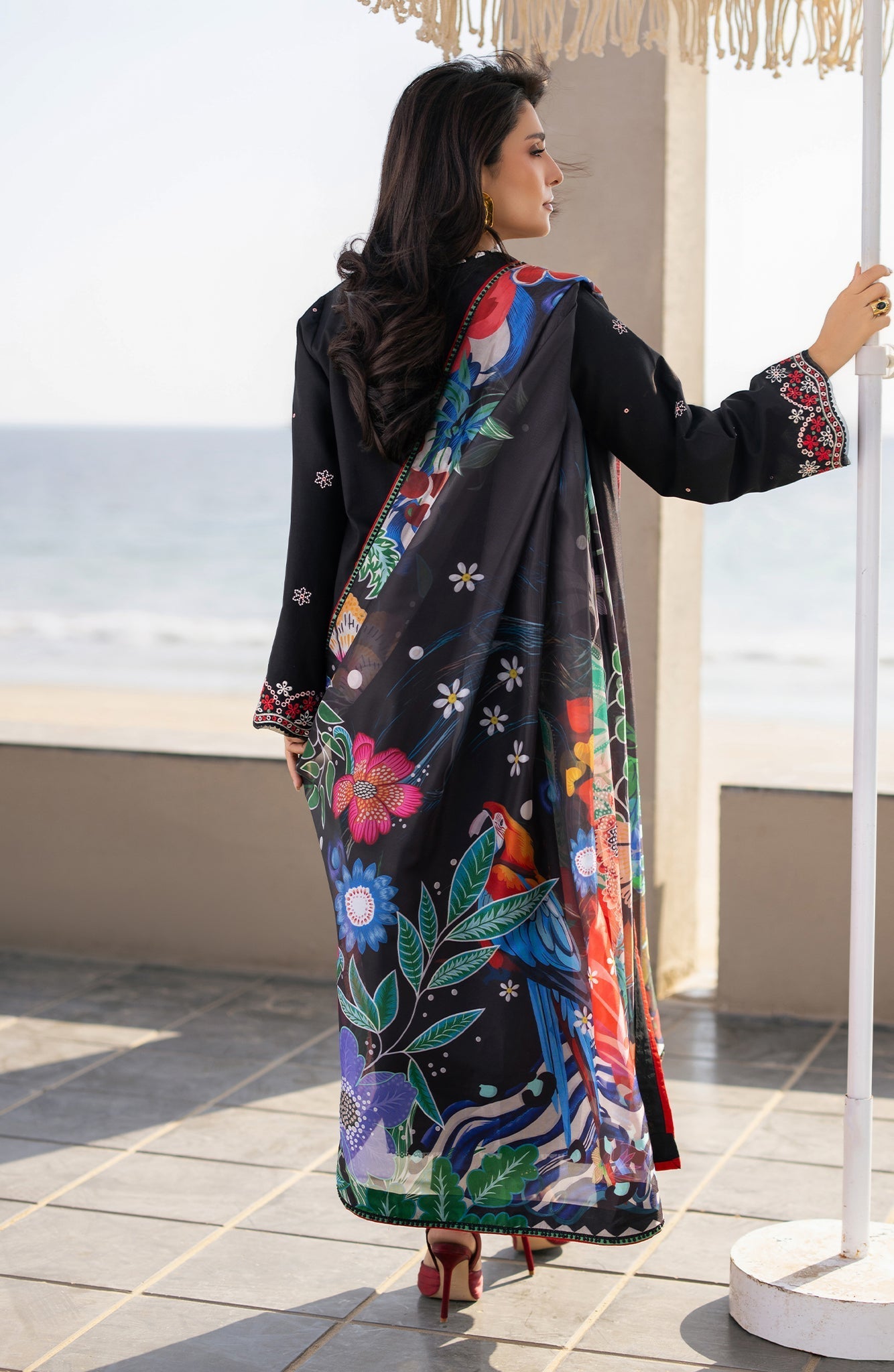 Seran | Afsanah Lawn | Maya - Luxury Dress - available at Maria Faisal in UK and USA.