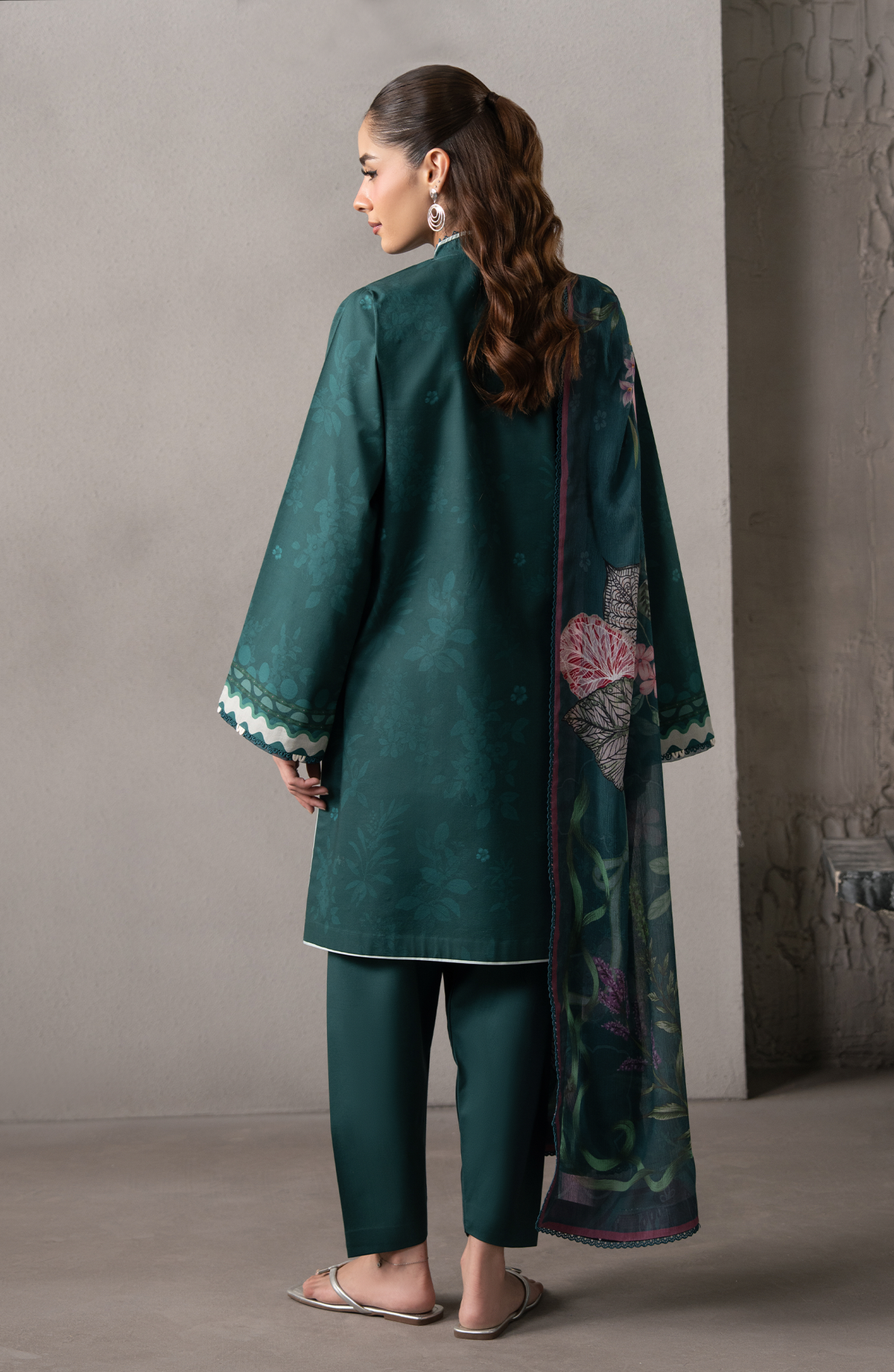 Seran | Selure Lawn | Verdelle - Luxury Dress - available at Maria Faisal in UK and USA.
