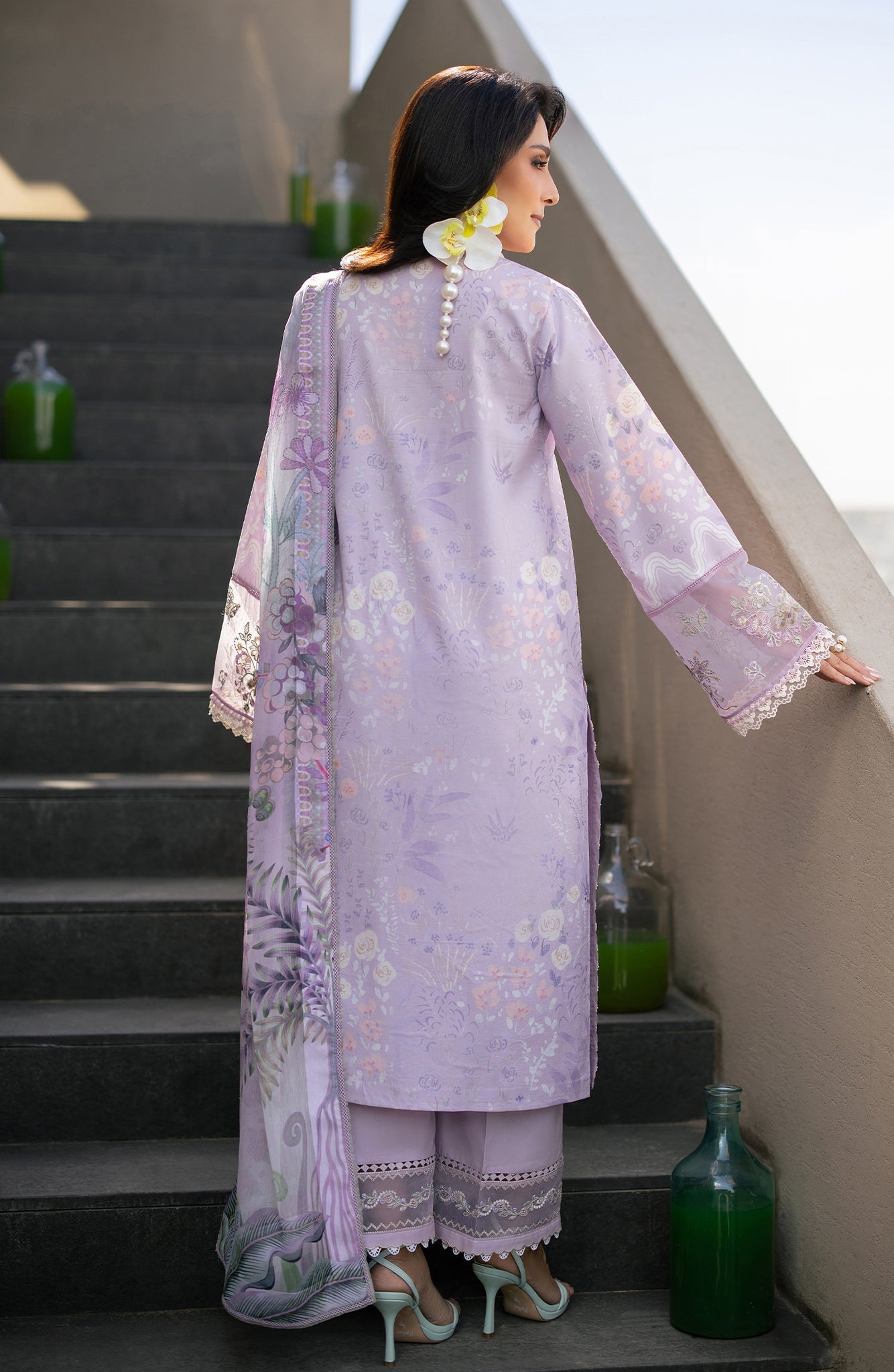 Seran | Afsanah Lawn |  Nima - Luxury Dress - available at Maria Faisal in UK and USA.