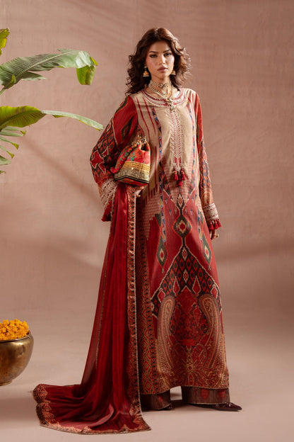 Saira Rizwan | Ramadan Edit 26 | KYRA- SRRSP-26-01 - Dress - available at Maria Faisal in UK and USA.