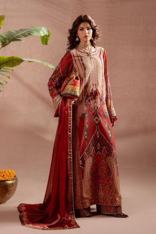 Saira Rizwan | Ramadan Edit 26 | KYRA- SRRSP-26-01 - Dress - available at Maria Faisal in UK and USA.