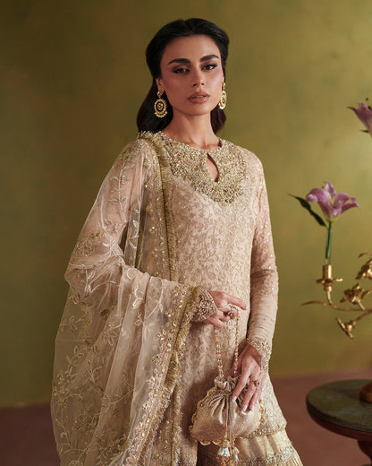 Faiza Saqlain | Lamia Wedding Formals | Asfoureh - Wedding Dress - available at Maria Faisal in UK and USA.