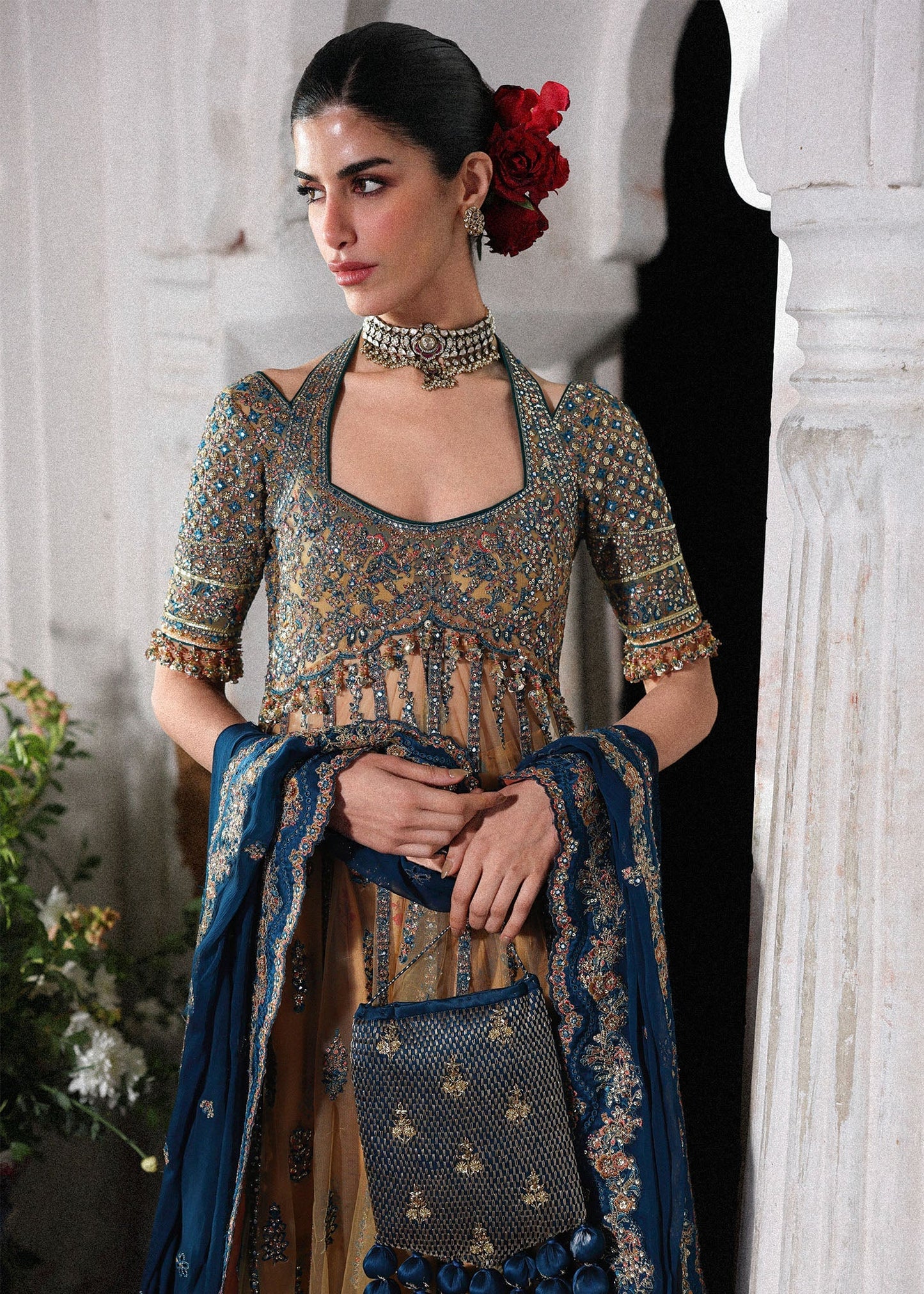 Hussain Rehar | Festive Eid Collection 26 | Man Jogi - Formal Dress - available at Maria Faisal in UK and USA.