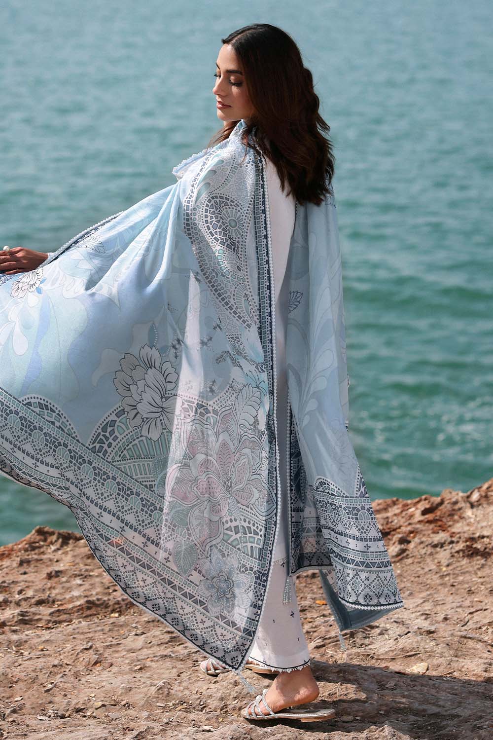 Seran | Afsanah Lawn 25 | ELMAS by Maria Faisal - Registered Vendor of : Seran - type : Ladies Clothes - 100% original wedding dresses