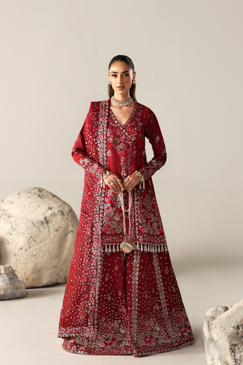 Emaan Adeel | Serein Luxe Silk | SERENITY BLOOM - Formal Dress - available at Maria Faisal in UK and USA.