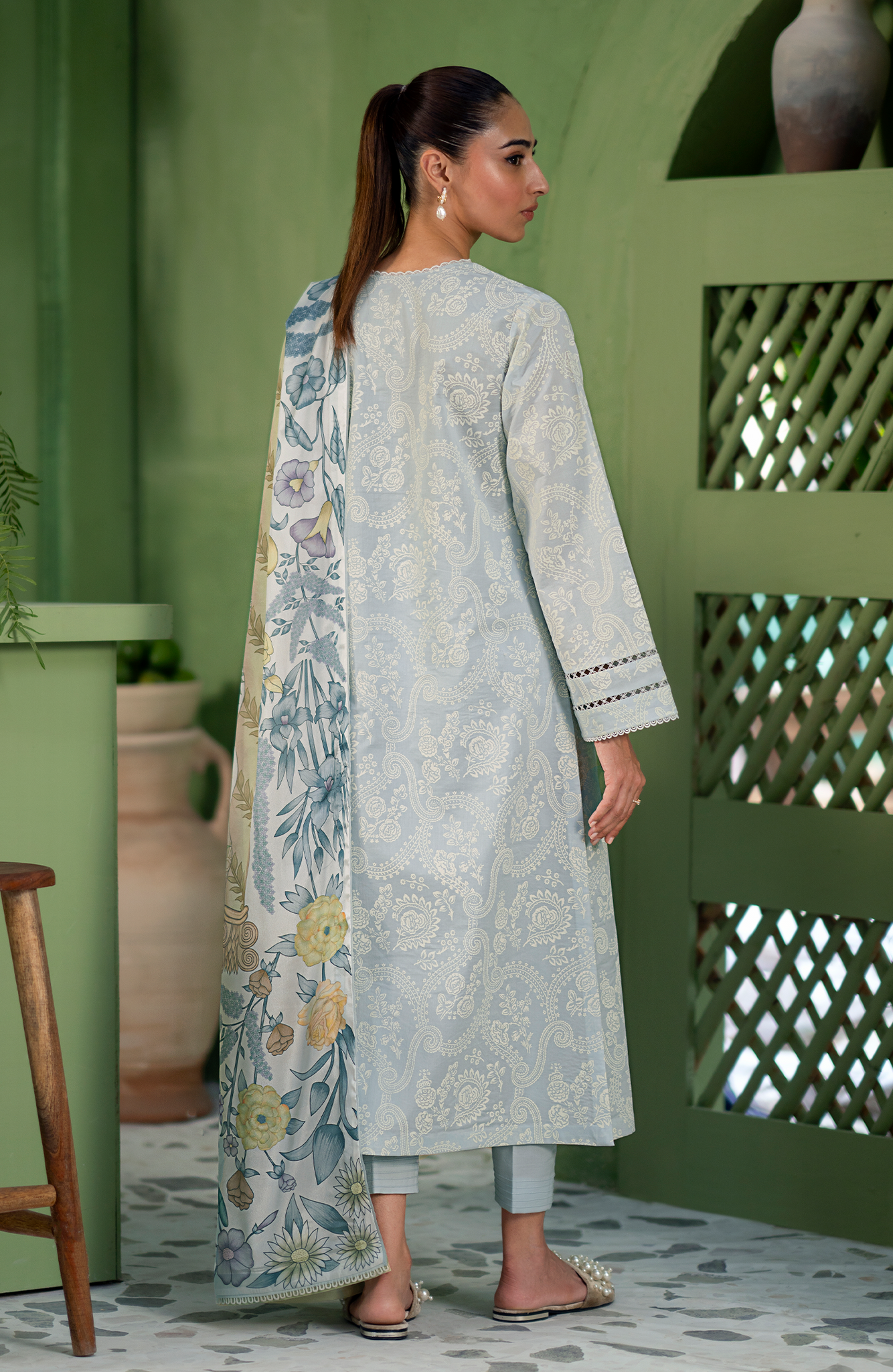 Seran | Artisan Lawn 25 | GLACE by Maria Faisal - Registered Vendor of : Seran - type : Ladies Clothes - 100% original wedding dresses