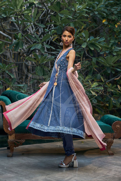 Layla Chatoor | Luxury Pret | Leena - Luxury Dress - available at Maria Faisal in UK and USA.