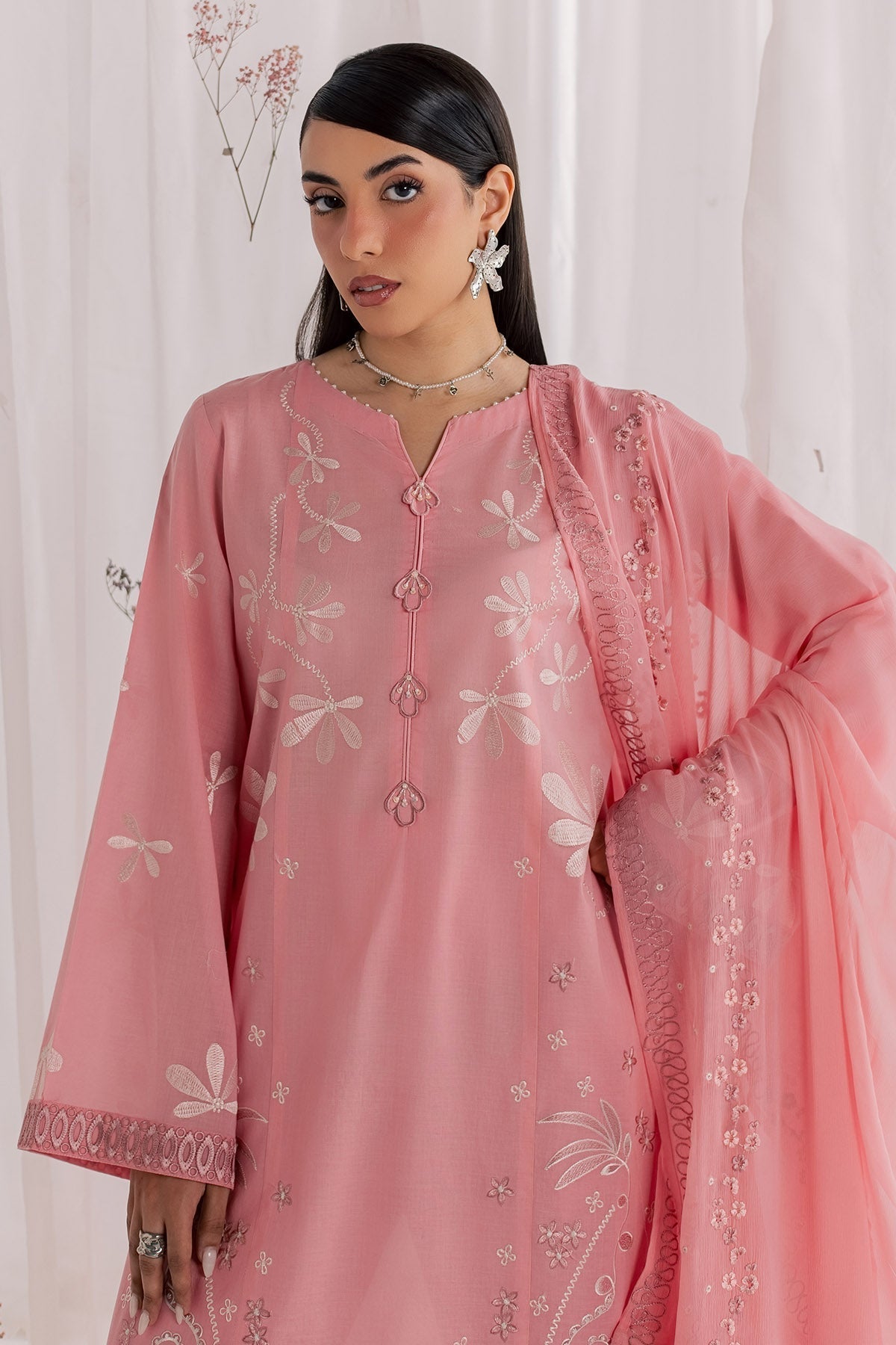 Nureh | Shades of Summer | NP-802 - Luxury Dress - available at Maria Faisal in UK and USA.