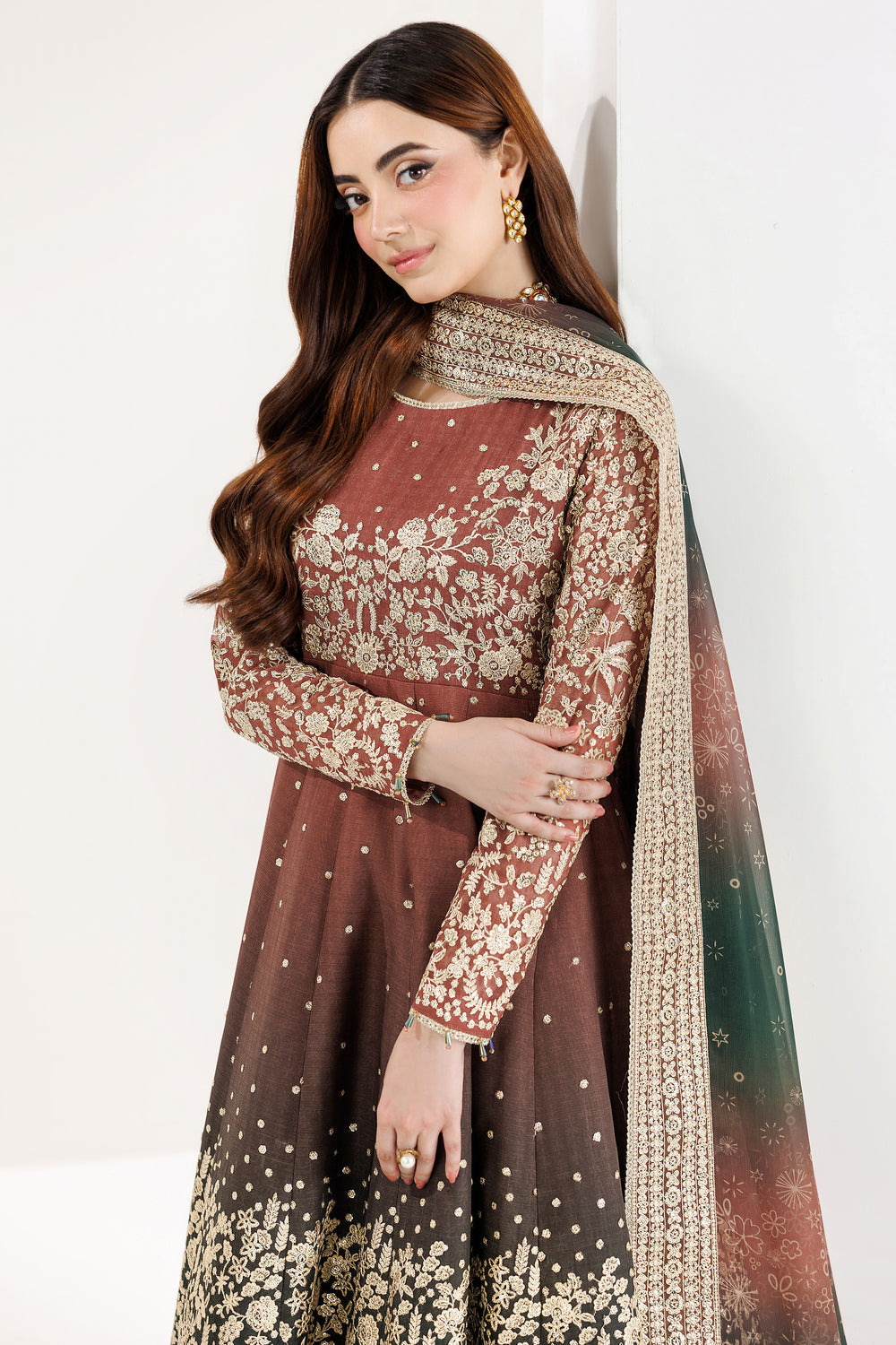 Farasha | Formals 26 | Rustic Glow - Formal Dress - available at Maria Faisal in UK and USA.