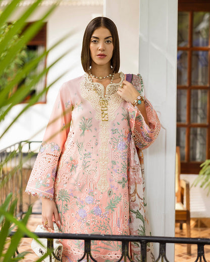 Esmel | Mon Tresor Luxe Lawn 26 | Coup De Foudre - Luxury Dress - available at Maria Faisal in UK and USA.