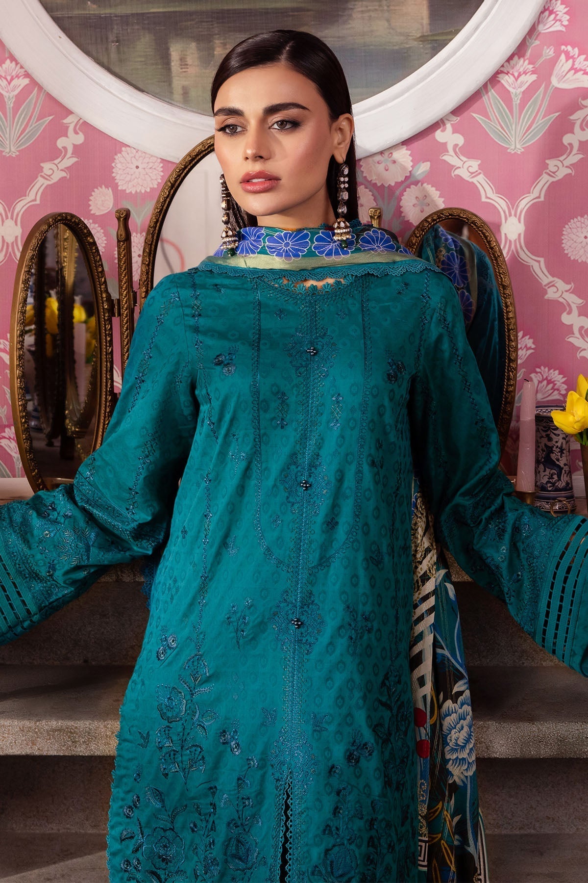 Nureh | Maya Lawn | NS-110 - Ladies Clothes - Maria Faisal