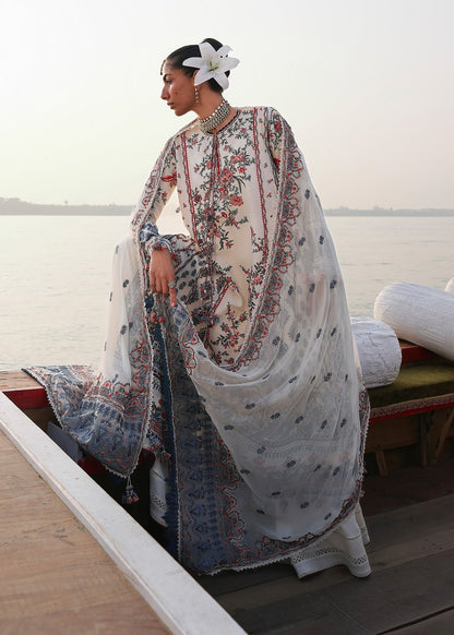 Hussain Rehar | Kalabagh Luxury Lawn 26 | Yuki - Luxury Dress - available at Maria Faisal in UK and USA.