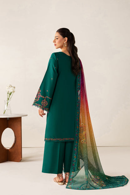 Farasha | Summer Melody 26 | Green Majesty - Casual Dress - available at Maria Faisal in UK and USA.