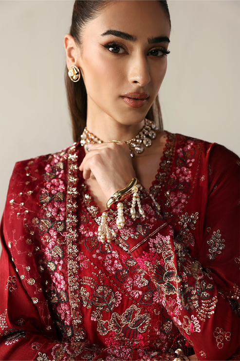 Emaan Adeel | Serein Luxe Silk | SERENITY BLOOM - Formal Dress - available at Maria Faisal in UK and USA.