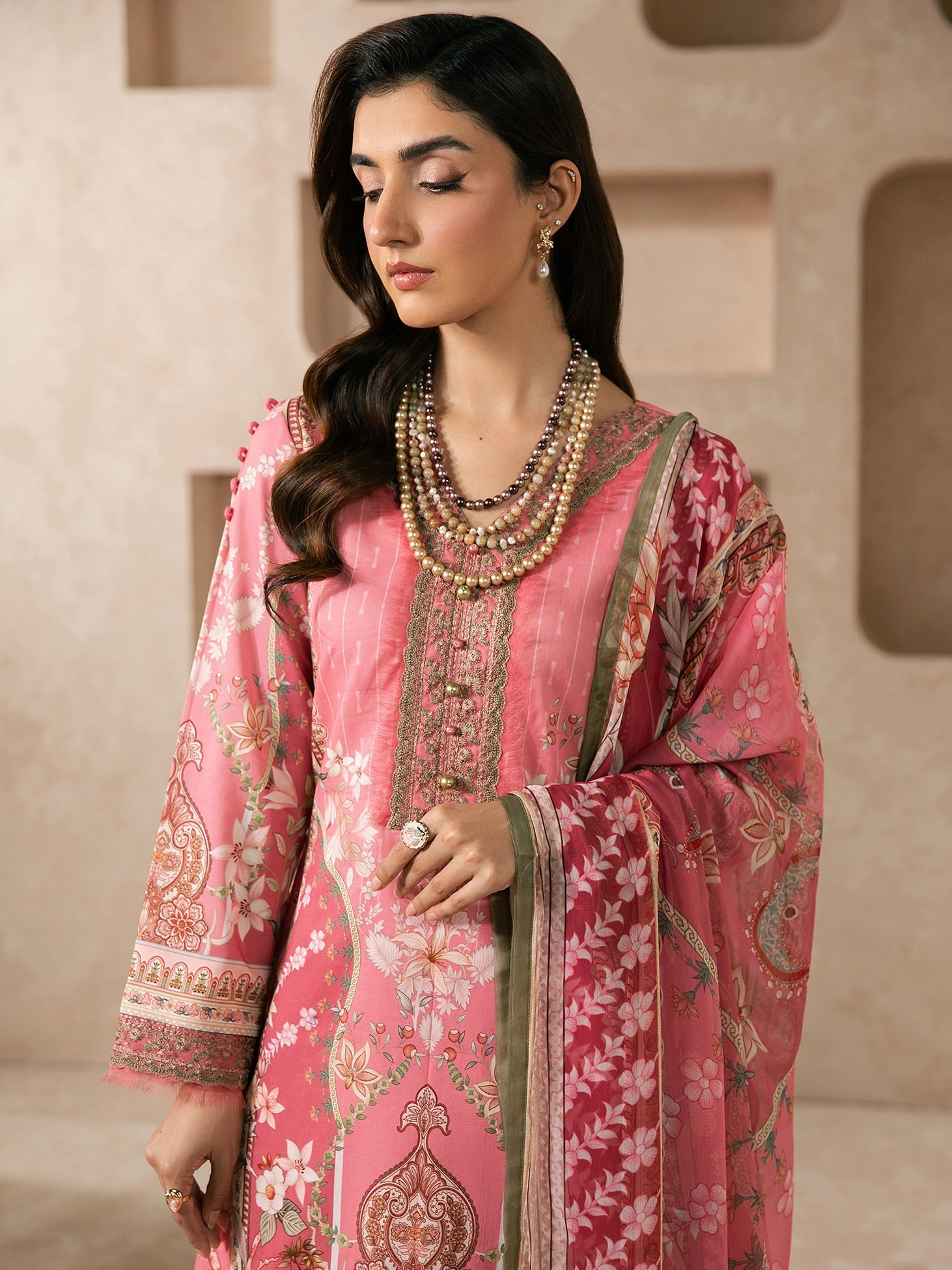 Gulaal | Syra Lawn 26 | Floren D-2 - Luxury Dress - available at Maria Faisal in UK and USA.