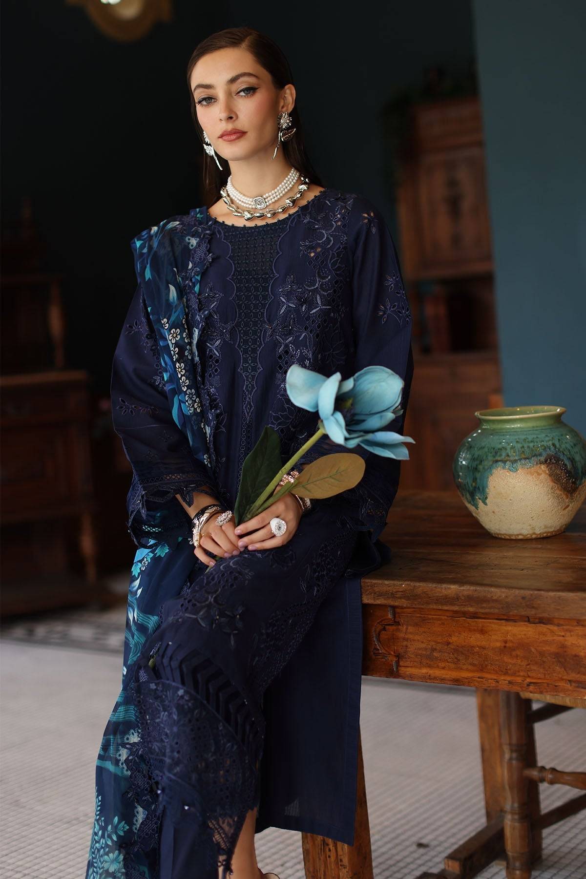 Nureh | Maya Lawn | NS-158 by Maria Faisal - Registered Vendor of : Nureh - type : Ladies Clothes - 100% original wedding dresses