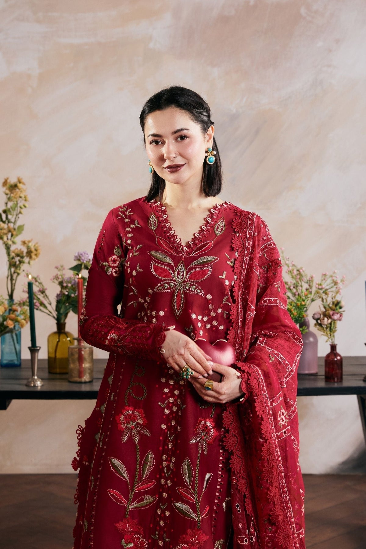 Maryam Hussain | Luxury Lawn 26 Vol 2 | Daneen - Luxury Dress - available at Maria Faisal in UK and USA.