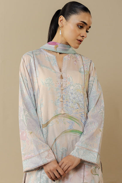 Zara Shahjahan | Coco Prints 26 | Fiora-2B - Casual Dress - available at Maria Faisal in UK and USA.