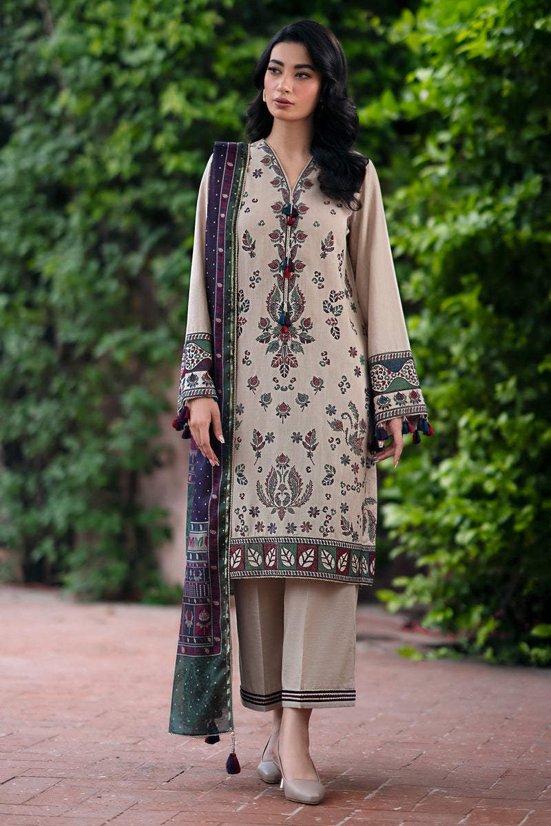 Jazmin | Winter Edition 24 | KHADDAR UW-0059 - Designer Dress with Intricate embroidery and embellishments. Shop elegent wedding dress at Maria Faisal.