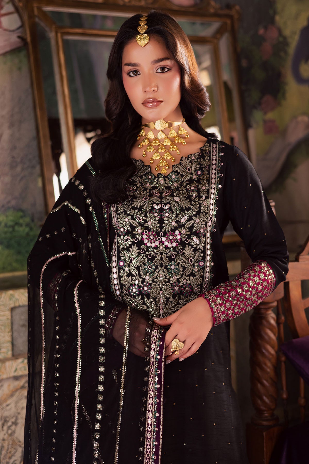 Nureh | Nur Mahal | NE-197 - Formal Dress - available at Maria Faisal in UK and USA.