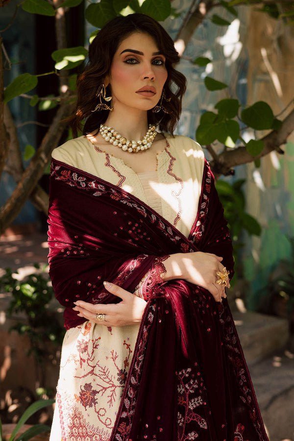Nureh | Exclusive Leather Peach | NE-181 - Casual Dress - available at Maria Faisal in UK and USA.