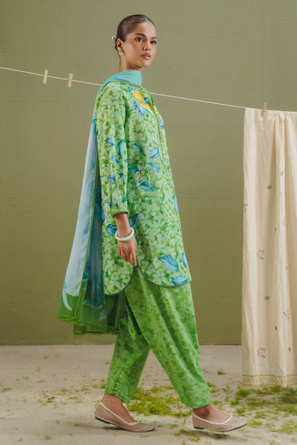 Zara Shahjahan | Coco Prints 26 | Kael-7B - Casual Dress - available at Maria Faisal in UK and USA.