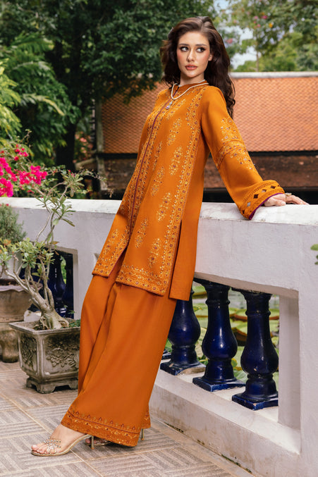 Naqshi | Nuri Khaddar Velvet Marina | Duraab - Luxury Dress - available at Maria Faisal in UK and USA.