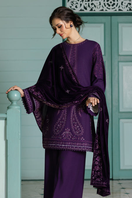 Naqshi | Nuri Khaddar Velvet Marina | Ishana - Luxury Dress - available at Maria Faisal in UK and USA.
