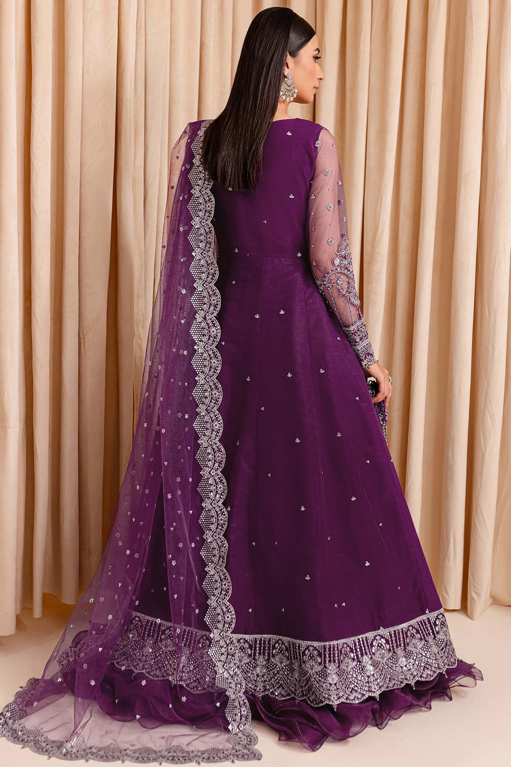 Farasha | Lumiere Formals | Plum Passion - Ladies Clothes - Maria Faisal