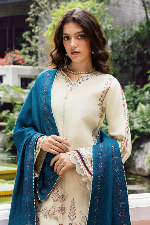 Naqshi | Nuri Khaddar Velvet Marina | Mujeeba - Luxury Dress - available at Maria Faisal in UK and USA.