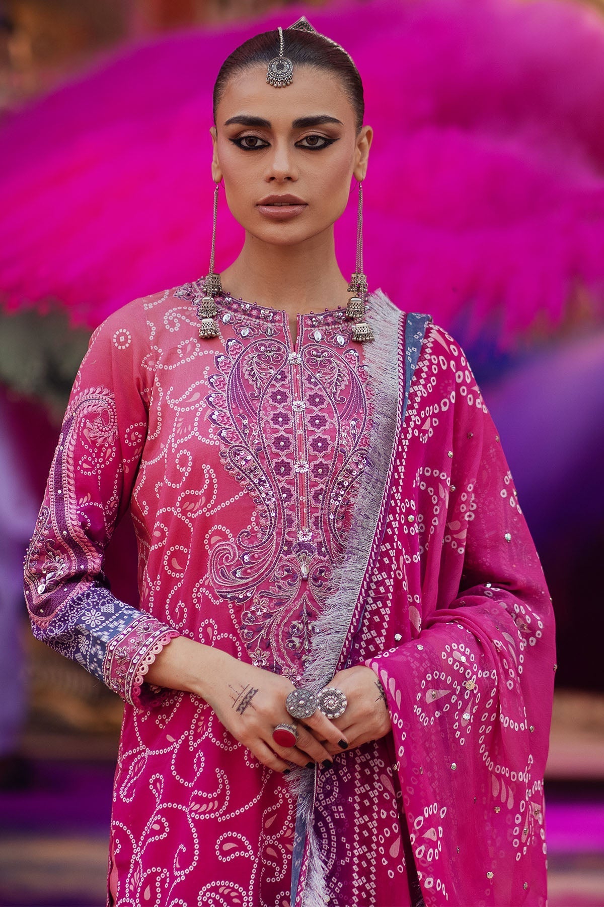 Nureh | Bazaar Lawn | NS-131 - Ladies Clothes - Maria Faisal