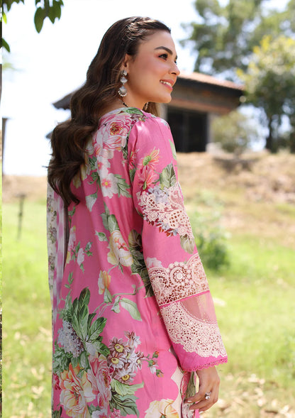 Elaf Premium | Prints Chikankari 24 | 03B PINK MUSE - Waniyas