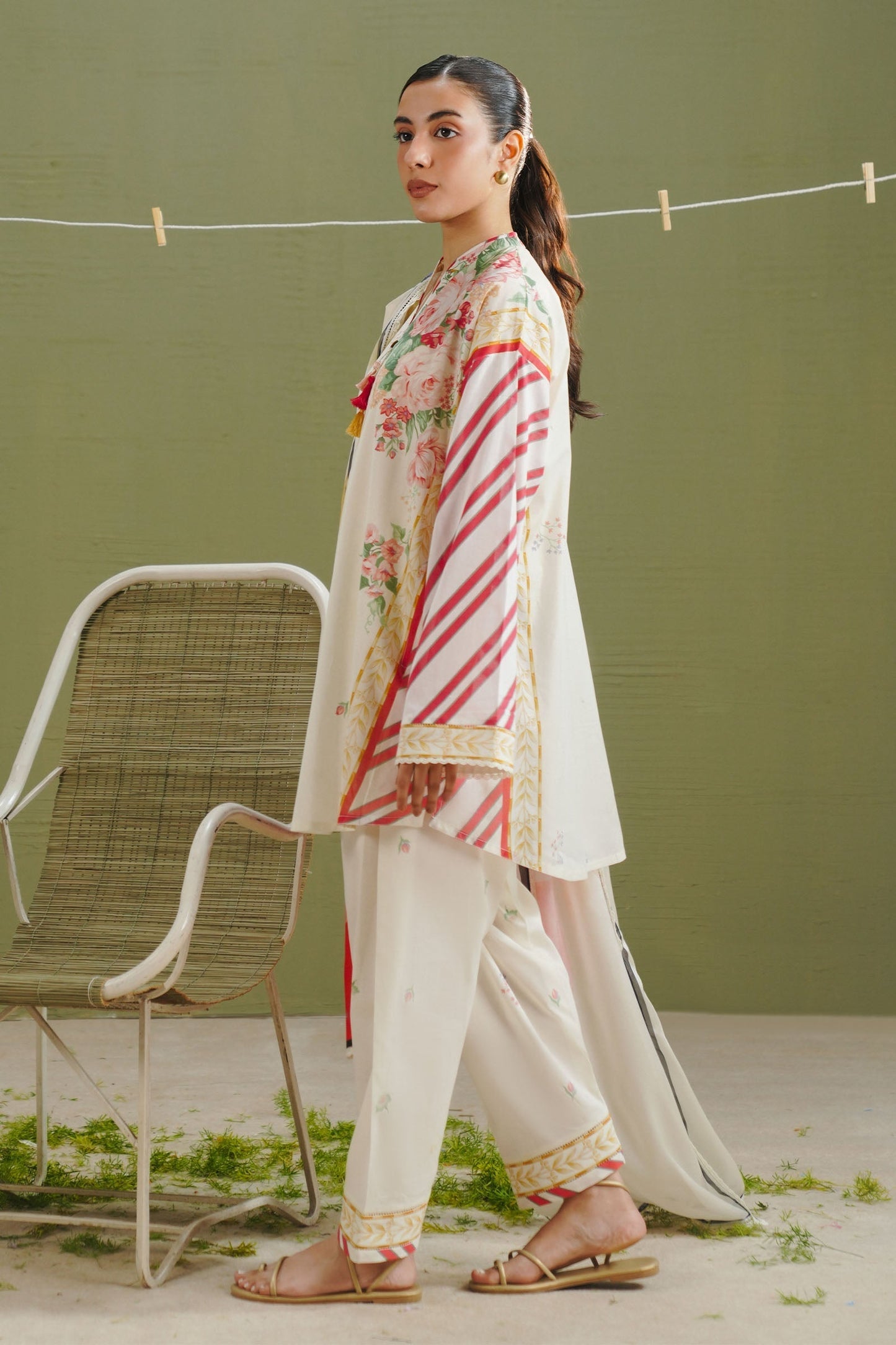 Zara Shahjahan | Coco Prints 26 | Zeya-1A - Casual Dress - available at Maria Faisal in UK and USA.